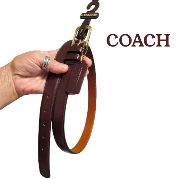 Coach belt buckle & hang tag Coach | Accessories | Rare Vintage Coacj Red Leather Medium  main image 4